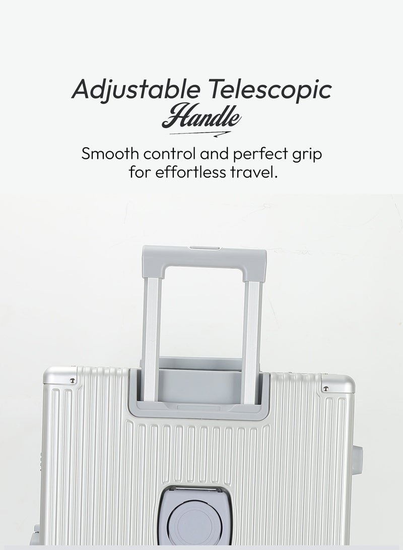 VIPTOUR PC Hard Side Zipperless Luggage Set of 3 PCS TSA Lockable Travel Suitcase 20/25/29 Inches - Image 4